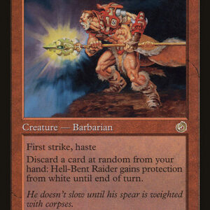 Torment - 101 - Hell-Bent Raider - Rare - R - Non-foil (Front)