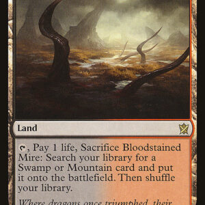 Khans of Tarkir - 230 - Bloodstained Mire - Rare - C - Foil (Front)
