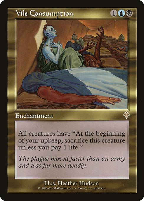 Invasion - 285 - Vile Consumption - Rare - UB - Non-foil (Front)