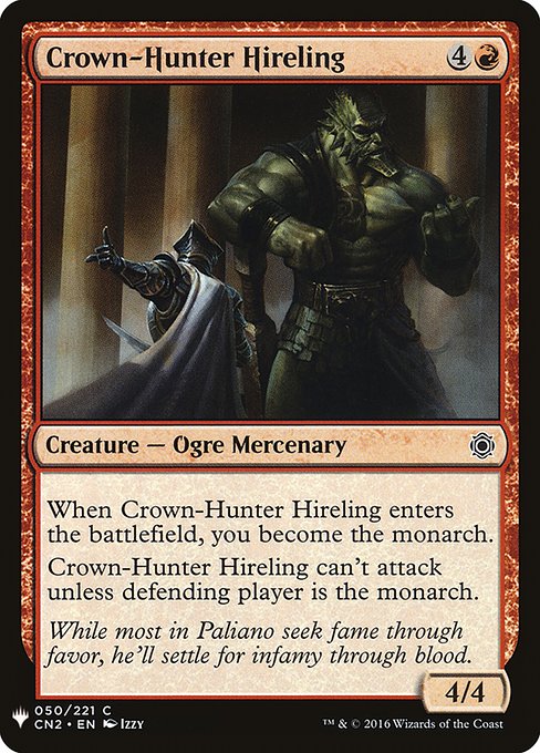 The List - CN2-50 - Crown-Hunter Hireling - Common - R - Non-foil (Front)
