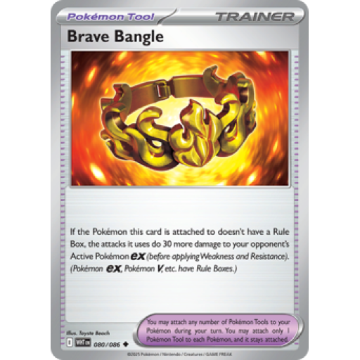 White Flare - 080/086 - Brave Bangle - Poke Ball Reverse Holo