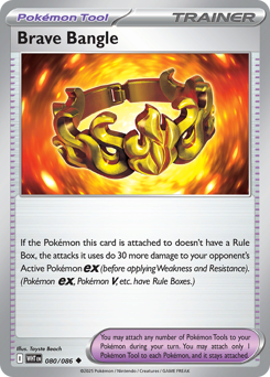 White Flare - 080/086 - Brave Bangle - Poke Ball Reverse Holo