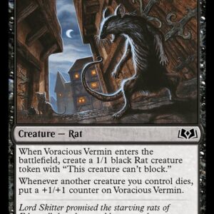 Wilds of Eldraine - 116 - Voracious Vermin - Common - B - Non-foil (Front)