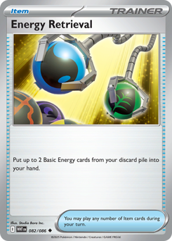 White Flare - 082/086 - Energy Retrieval - Reverse Holo