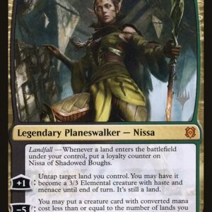 Zendikar Rising Promos - 231p - Nissa of Shadowed Boughs - Mythic - BG - Foil - Promo (Front)