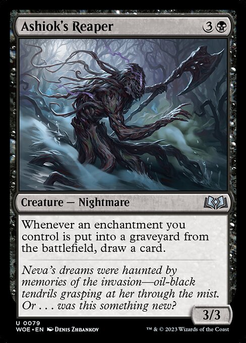 Wilds of Eldraine - 79 - Ashiok's Reaper - Uncommon - B - Non-foil (Front)