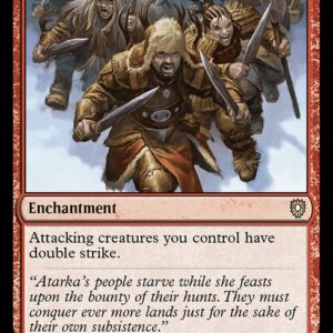 Bloomburrow Commander - 192 - Berserkers' Onslaught - Rare - R - Non-foil (Front)