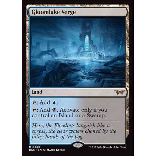 Duskmourn: House of Horror - 260 - Gloomlake Verge - Rare - C - Foil