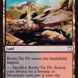 Commander 2018 - 274 - Rocky Tar Pit - Uncommon - C - Non-foil (Front)