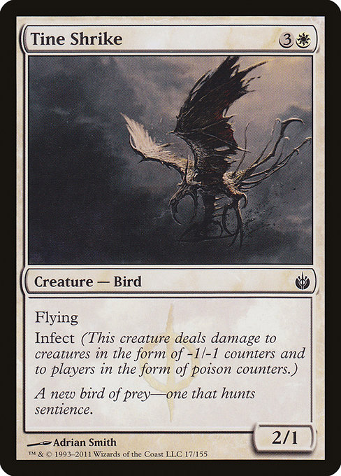 Mirrodin Besieged - 17 - Tine Shrike - Common - W - Non-foil (Front)