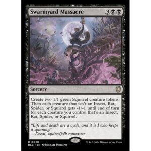 Bloomburrow Commander - 20 - Swarmyard Massacre - Rare - B - Non-foil (Front)
