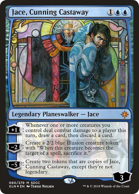 San Diego Comic-Con 2018 - 60 - Jace, Cunning Castaway - Mythic - U - Foil - Promo (Front)