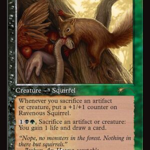 Wizards Play Network 2024 - 15 - Ravenous Squirrel - Rare - BG - Foil - Promo (Front)