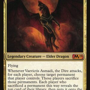 The List - M19-225 - Vaevictis Asmadi, the Dire - Mythic - Multi - Non-foil (Front)