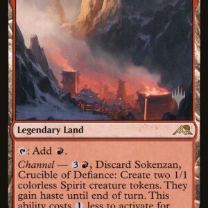 Kamigawa: Neon Dynasty Promos - 276p - Sokenzan, Crucible of Defiance - Rare - C - Foil - Promo (Front)