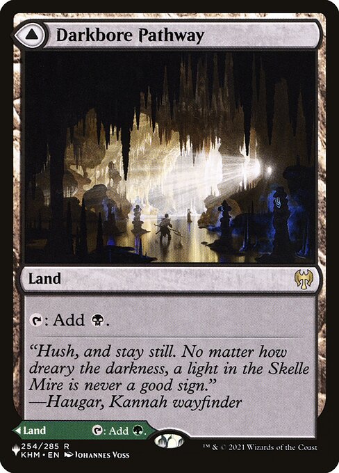 The List - KHM-254 - Darkbore Pathway // Slitherbore Pathway - Rare - C - Non-foil (Front)