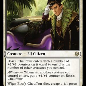 Bloomburrow Commander - 137 - Boss's Chauffeur - Rare - W - Non-foil (Front)