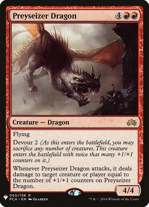 The List - PCA-50 - Preyseizer Dragon - Rare - R - Non-foil (Front)
