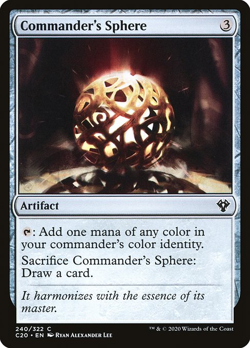 Commander 2020 - 240 - Commander's Sphere - Common - C - Non-foil (Front)