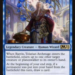 Core Set 2021 Promos - 45p - Barrin, Tolarian Archmage - Rare - U - Foil - Promo (Front)