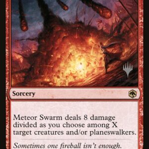 Adventures in the Forgotten Realms Promos - 155p - Meteor Swarm - Rare - R - Non-foil - Promo (Front)
