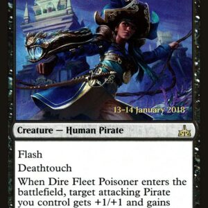 Rivals of Ixalan Promos - 68s - Dire Fleet Poisoner - Rare - B - Foil - Datestamped Promo (Front)