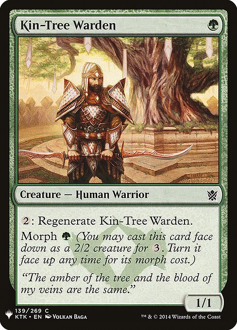 The List - KTK-139 - Kin-Tree Warden - Common - G - Non-foil (Front)