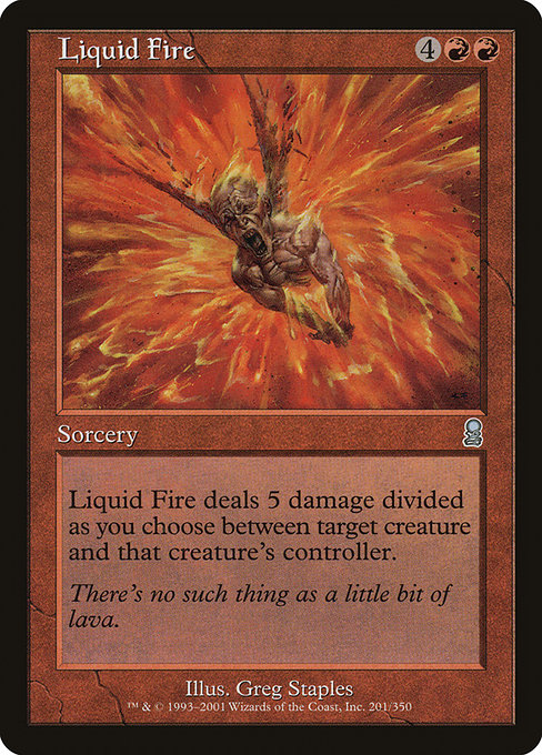 Odyssey - 201 - Liquid Fire - Uncommon - R - Foil (Front)