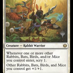 Bloomburrow Promos - 36p - Valley Questcaller - Rare - W - Non-foil - Promo (Front)