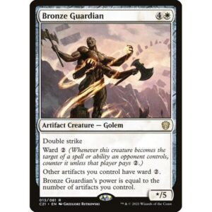 Commander 2021 - 13 - Bronze Guardian - Rare - W - Non-foil (Front)