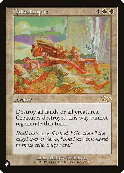 The List - USG-6 - Catastrophe - Rare - W - Non-foil (Front)
