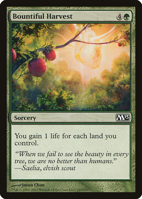 Magic 2013 - 163 - Bountiful Harvest - Common - G - Non-foil (Front)