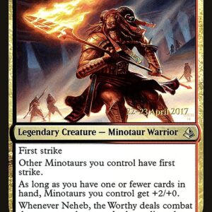 Amonkhet Promos - 203s - Neheb, the Worthy - Rare - BR - Foil - Datestamped Promo (Front)