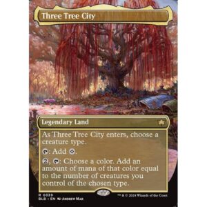 Bloomburrow - 339 - Three Tree City - Rare - C - Non-foil (Front)