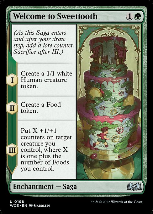Wilds of Eldraine - 198 - Welcome to Sweettooth - Uncommon - G - Non-foil (Front)