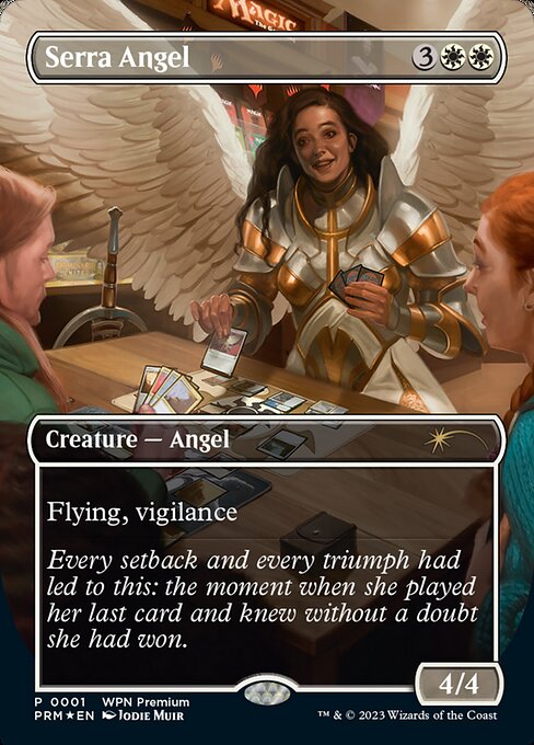 Wizards Play Network 2024 - 1 - Serra Angel - Rare - W - Foil - Promo (Front)