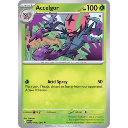 White Flare - 009/086 - Accelgor - Reverse Holo