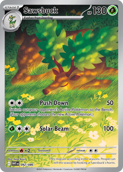 White Flare - 092/086 - Sawsbuck - Holo