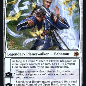 Adventures in the Forgotten Realms Promos - 17s - Grand Master of Flowers - Mythic - W - Foil - Datestamped Promo (Front)
