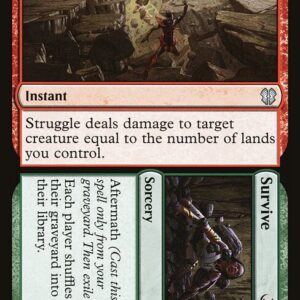 Zendikar Rising Commander - 102 - Struggle // Survive - Uncommon - RG - Non-foil (Front)