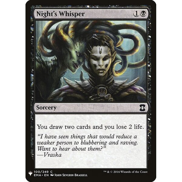 The List - EMA-100 - Night's Whisper - Common - B - Non-foil (Front)