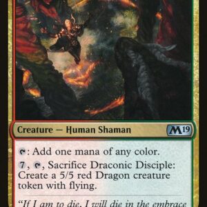 The List - M19-215 - Draconic Disciple - Uncommon - RG - Non-foil (Front)
