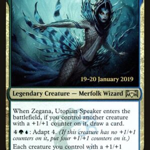 Ravnica Allegiance Promos - 214s - Zegana, Utopian Speaker - Rare - UG - Foil - Datestamped Promo (Front)