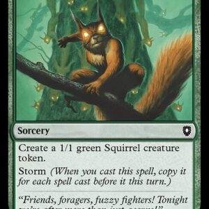 Bloomburrow Commander - 210 - Chatterstorm - Common - G - Non-foil (Front)