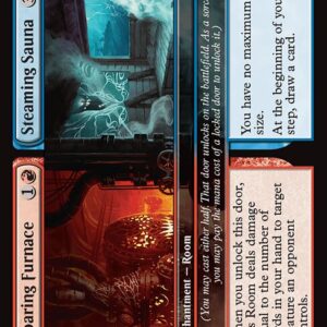 Duskmourn: House of Horror - 230 - Roaring Furnace // Steaming Sauna - Rare - UR - Non-foil (Front)