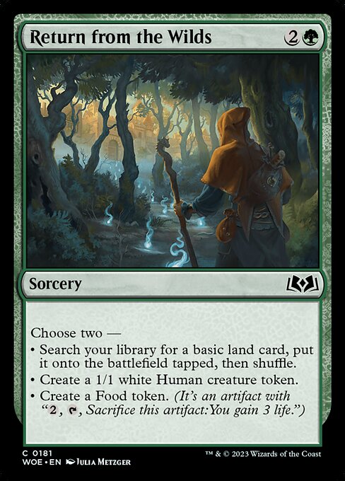 Wilds of Eldraine - 181 - Return from the Wilds - Common - G - Non-foil (Front)