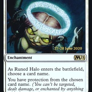 Core Set 2021 Promos - 32s - Runed Halo - Rare - W - Foil - Datestamped Promo (Front)