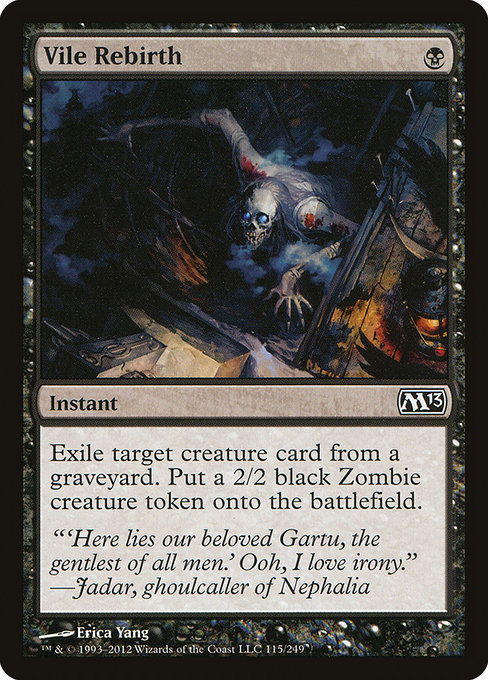 Magic 2013 - 115 - Vile Rebirth - Common - B - Non-foil (Front)