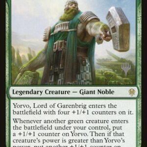 Throne of Eldraine Promos - 185p - Yorvo, Lord of Garenbrig - Rare - G - Foil - Promo (Front)