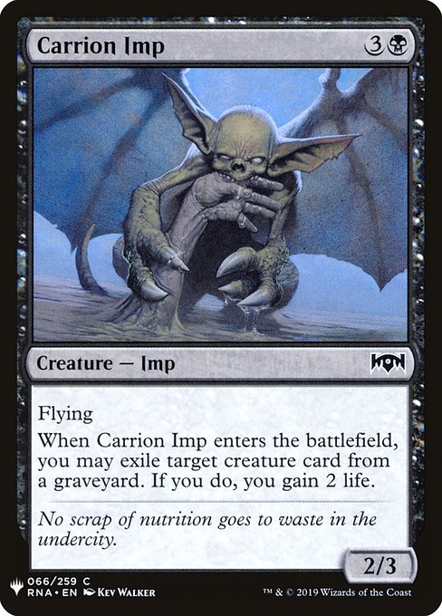 The List - RNA-66 - Carrion Imp - Common - B - Non-foil (Front)